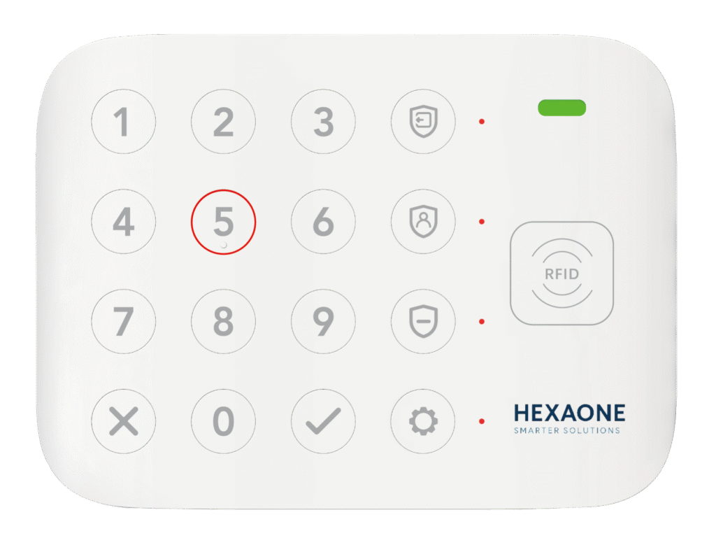 HexaOne K1 POE Alarm Keypad